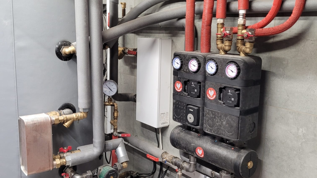 Kotłownia z kaskadą Pomp Ciepła