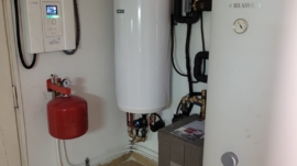 Kotłownia z powietrzną pompą ciepła NIBE typu Split